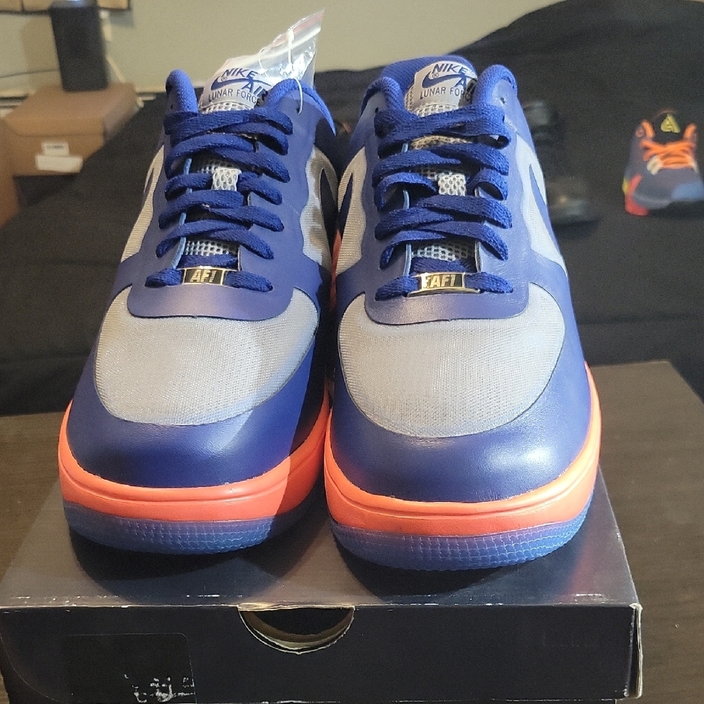 Nike Lunar Force 1 Fuse Leather "Deep Royal Blue" (2013) Mens 13 NEW W/OG BOX - Picture 4 of 11